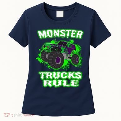 Awesome Monster Trucks Rule Women's T-Shirt