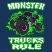 Awesome Monster Trucks Rule Women's T-Shirt thumb 6