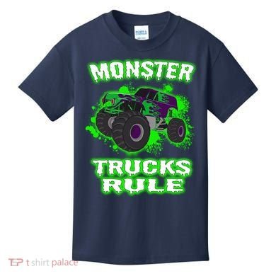 Awesome Monster Trucks Rule Kids T-Shirt