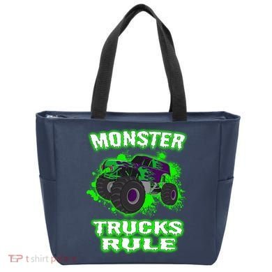 Awesome Monster Trucks Rule Tote Bag