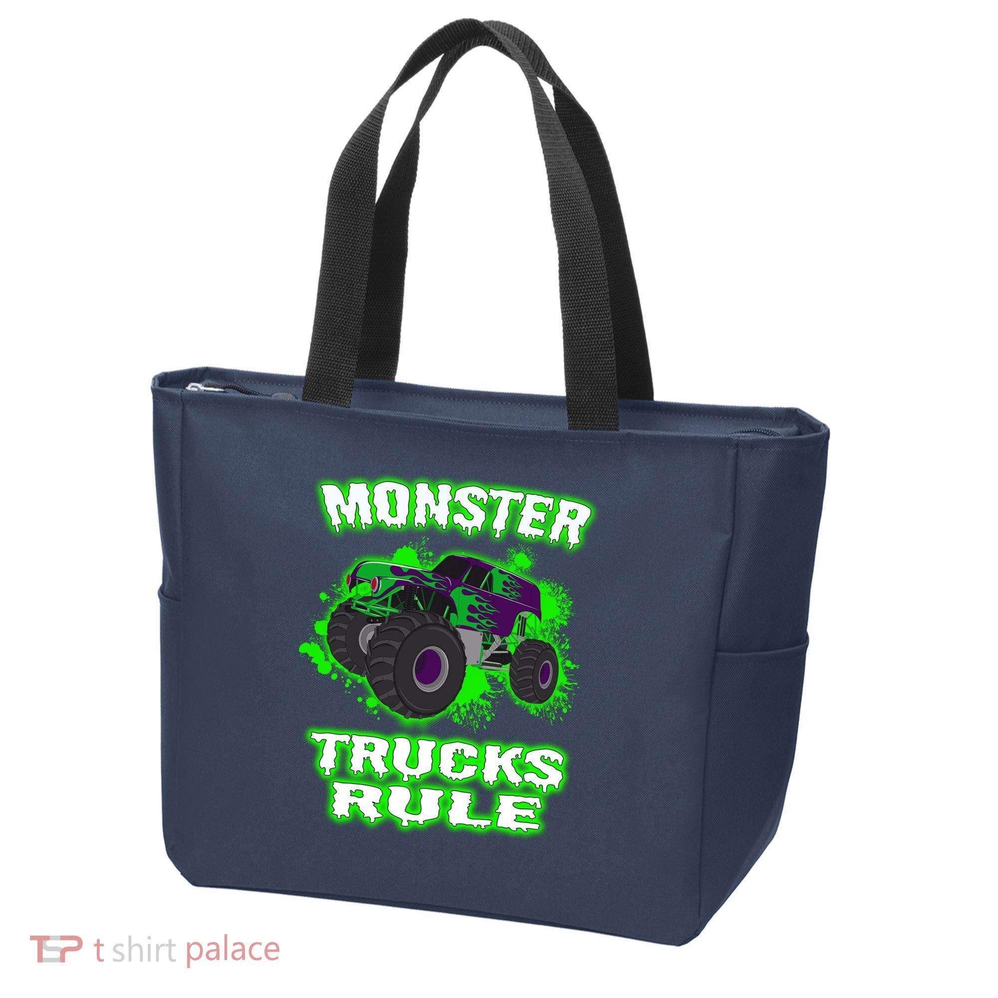 Awesome Monster Trucks Rule Tote Bag