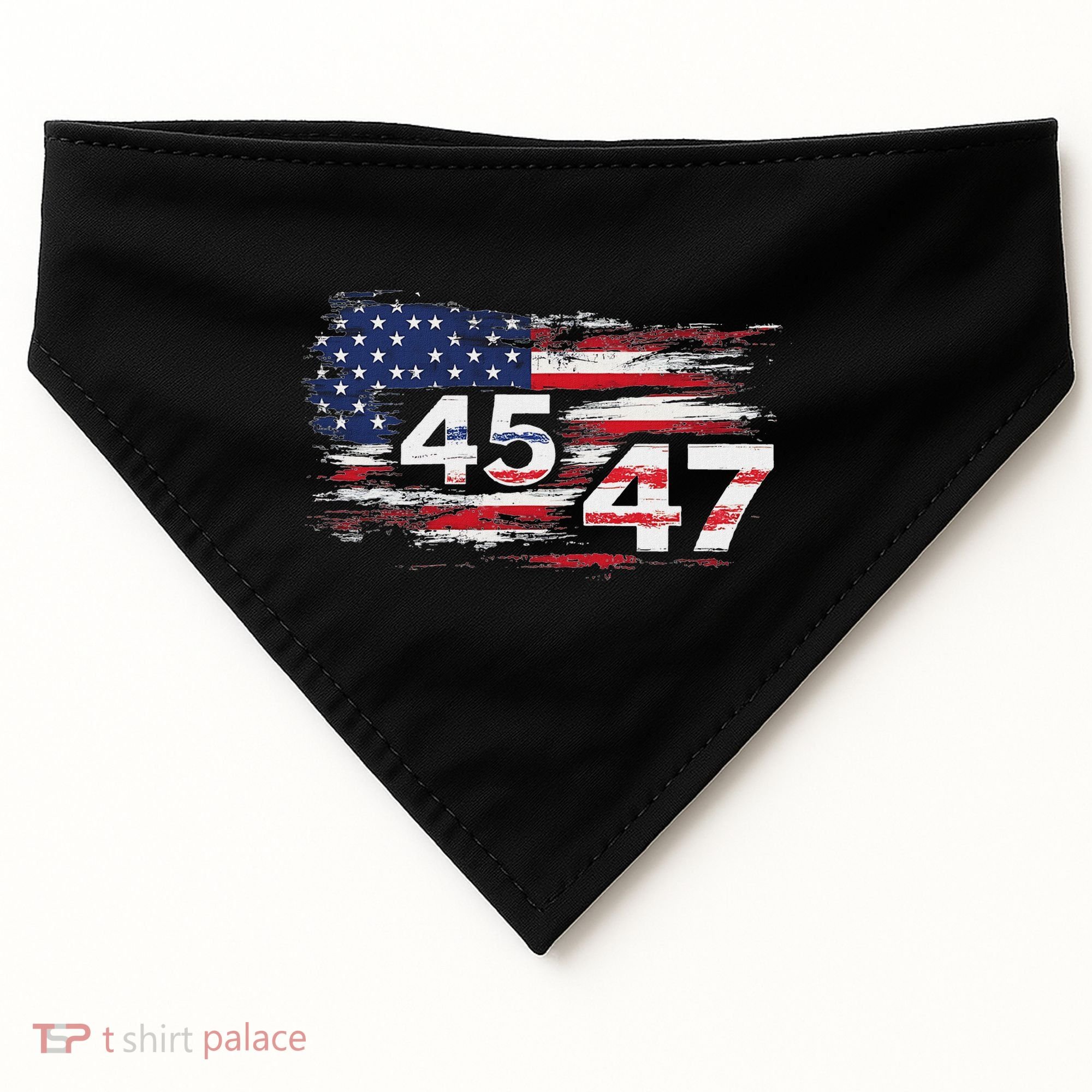 American Made Trump 45 47 USA-Made Doggie Bandana