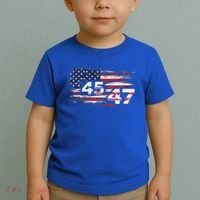 American Made Trump 45 47 Toddler T-Shirt thumb 2