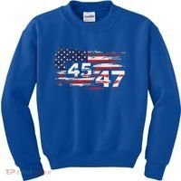 American Made Trump 45 47 Kids Sweatshirt thumb 0