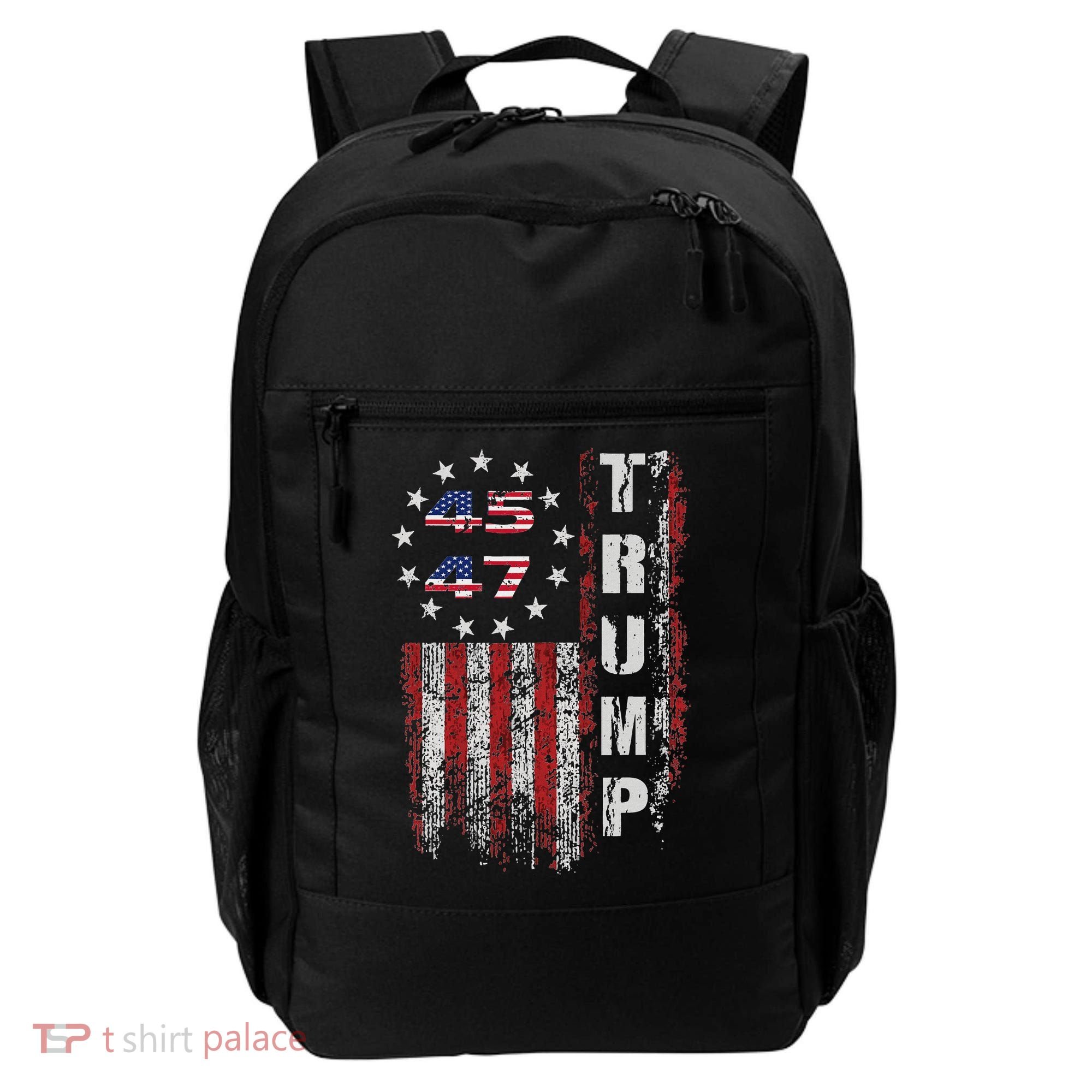 American Made Trump Merchandise Flag Trump 45 47 Backpack