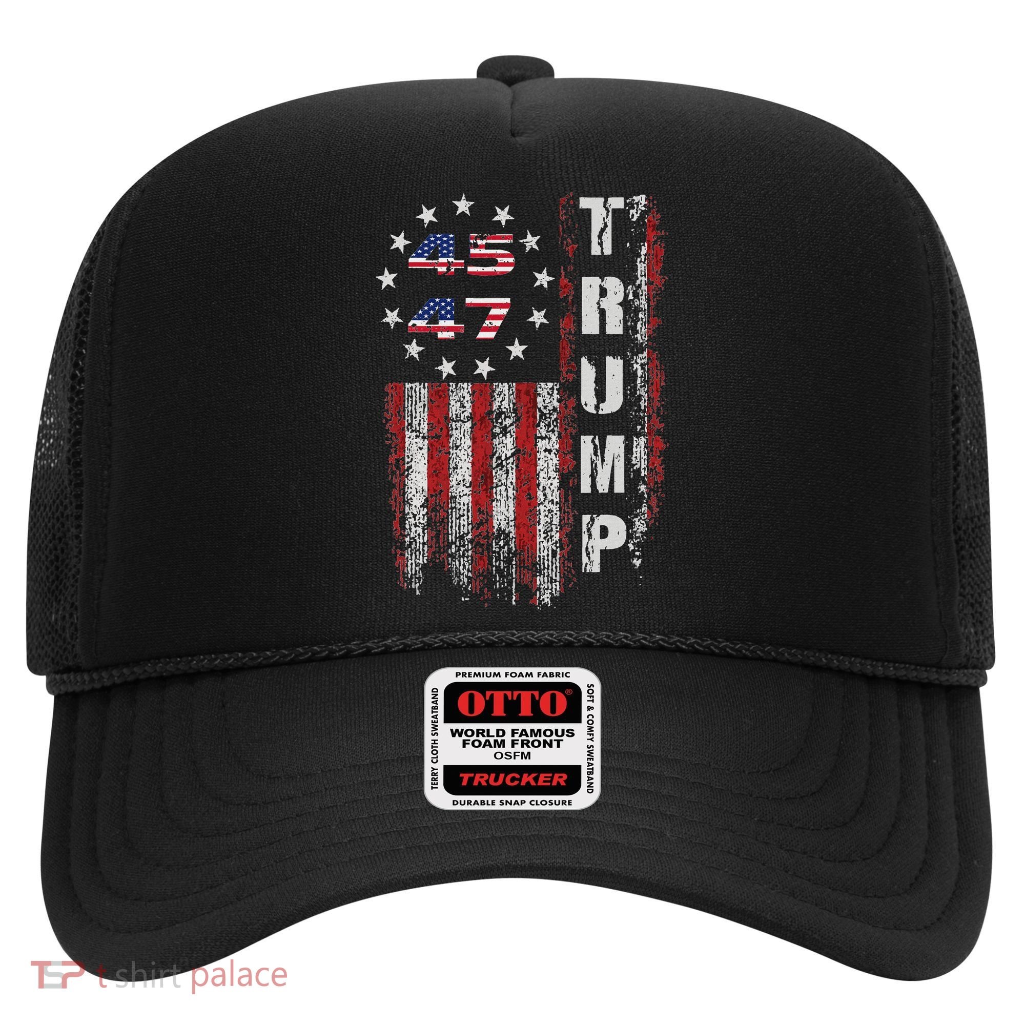American Made Trump Merchandise Flag Trump 45 47 Hat