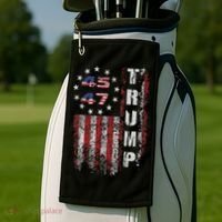 American Made Trump Merchandise Flag Trump 45 47 Golf Towel thumb 2