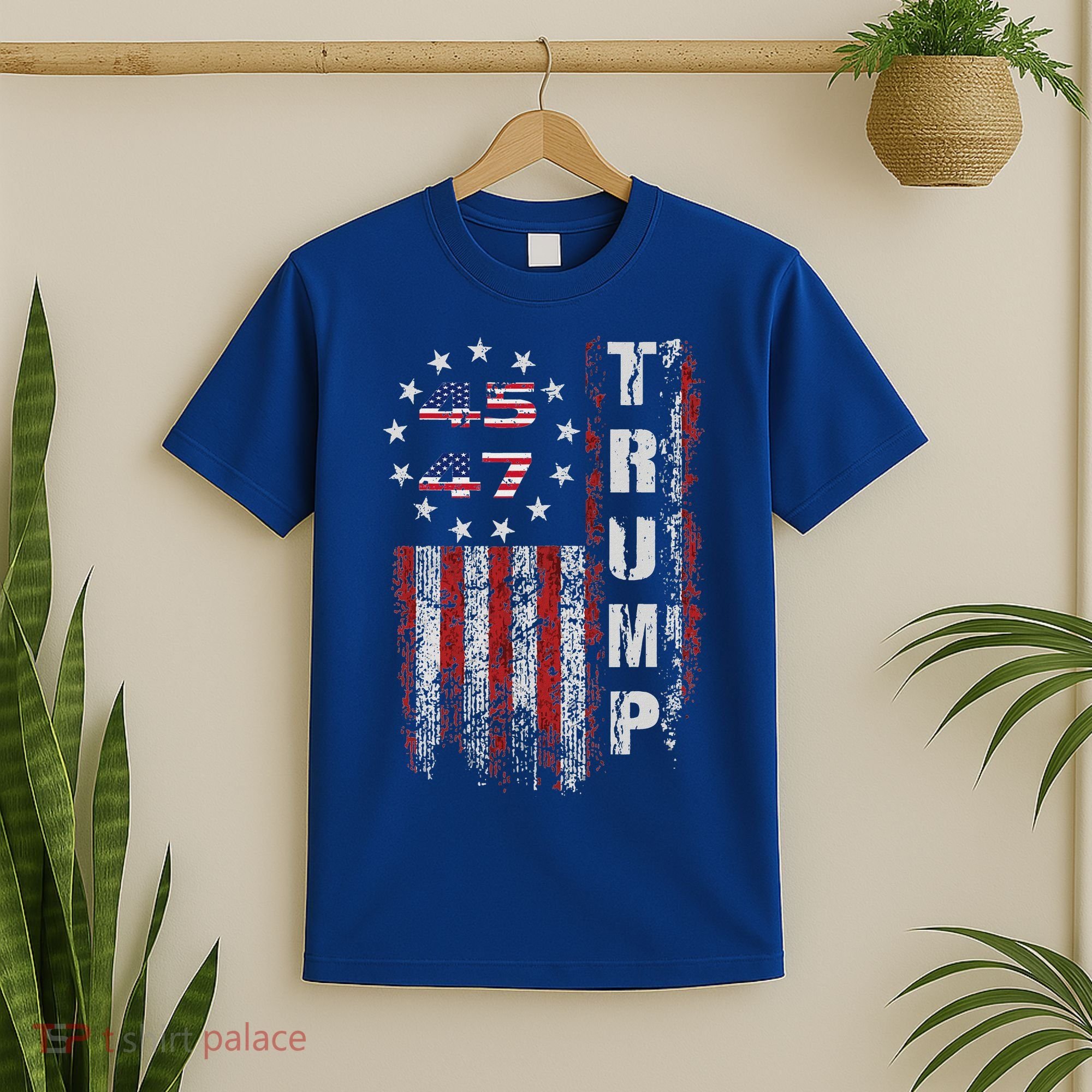 American Made Trump Merchandise Flag Trump 45 47 T-Shirt