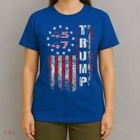American Made Trump Merchandise Flag Trump 45 47 T-Shirt thumb 4