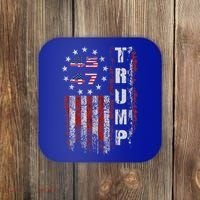 American Made Trump Merchandise Flag Trump 45 47 Coaster thumb 0