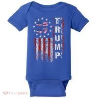 American Made Trump Merchandise Flag Trump 45 47 Baby Bodysuit thumb 0