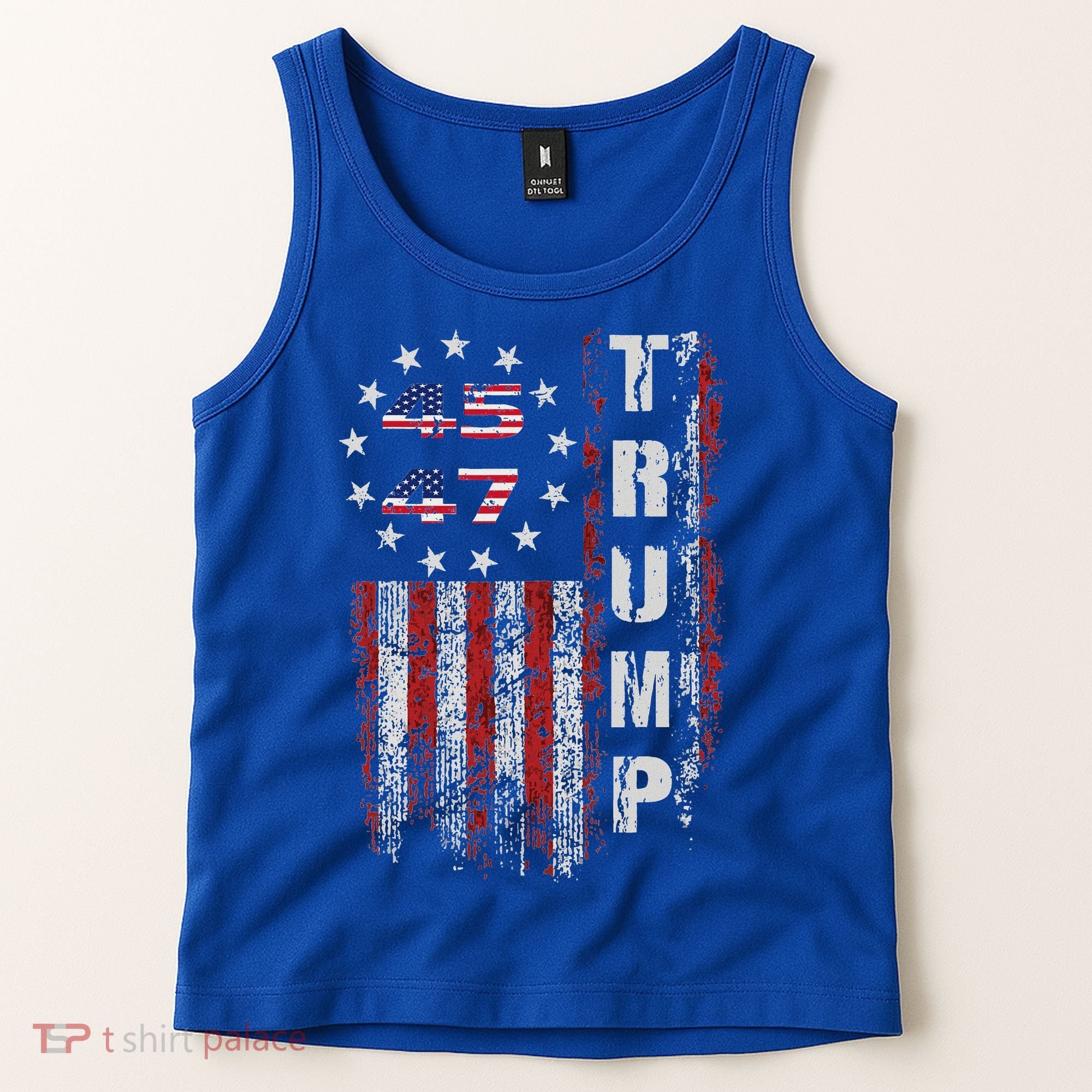 American Made Trump Merchandise Flag Trump 45 47 Tank Top
