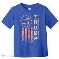 American Made Trump Merchandise Flag Trump 45 47 Toddler T-Shirt thumb 0