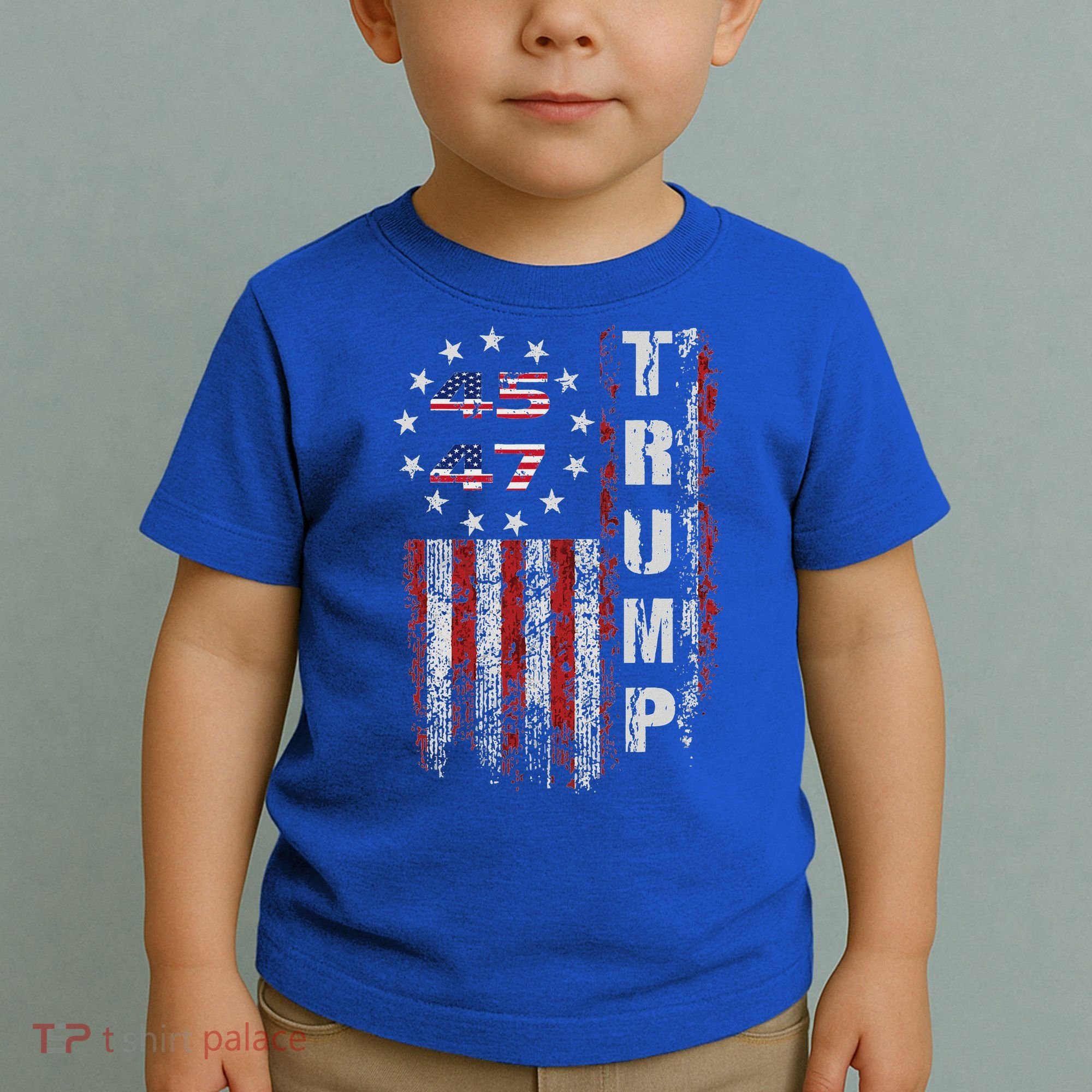 American Made Trump Merchandise Flag Trump 45 47 Toddler T-Shirt
