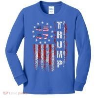 American Made Trump Merchandise Flag Trump 45 47 Kids Long Sleeve Shirt thumb 0