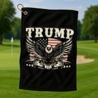American Made Trump Merchandise Golf Towel thumb 1