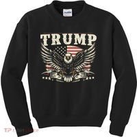 American Made Trump Merchandise Kids Sweatshirt thumb 0