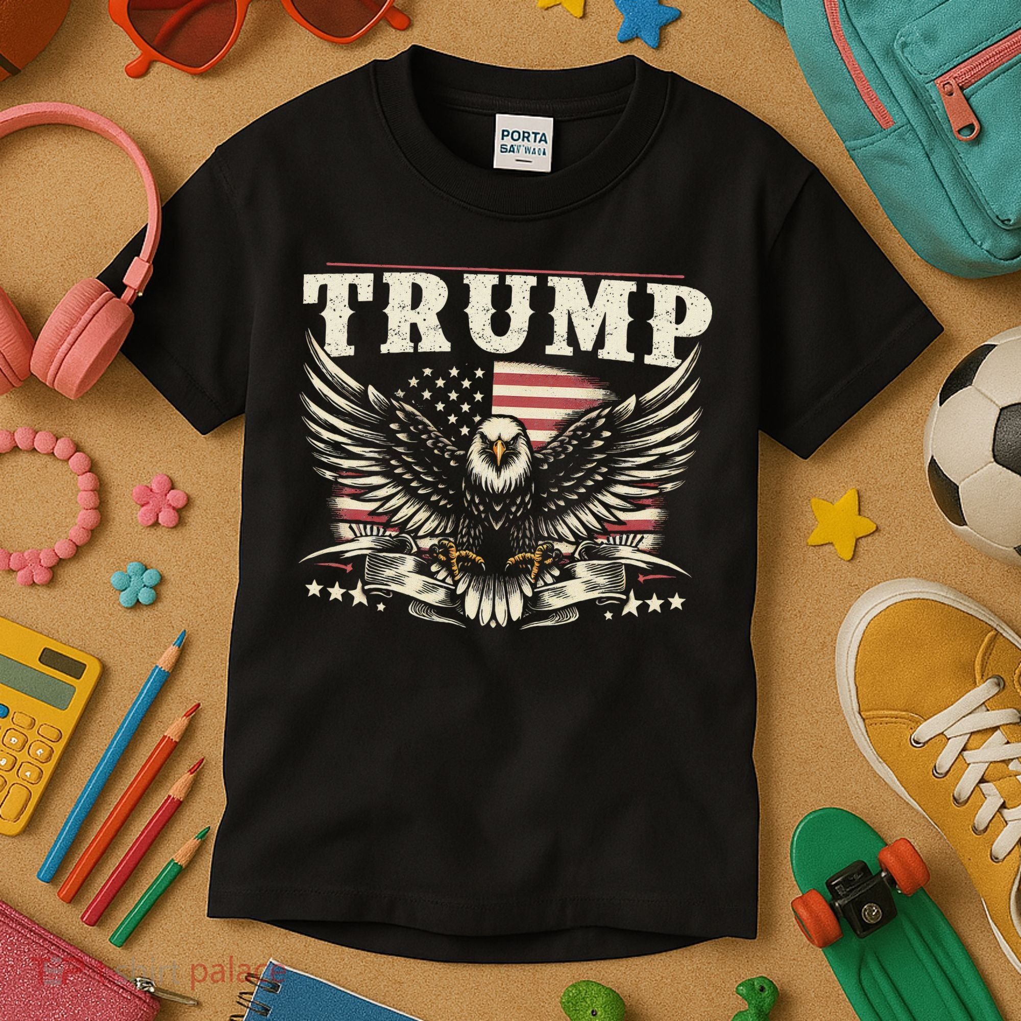 American Made Trump Merchandise Kids T-Shirt