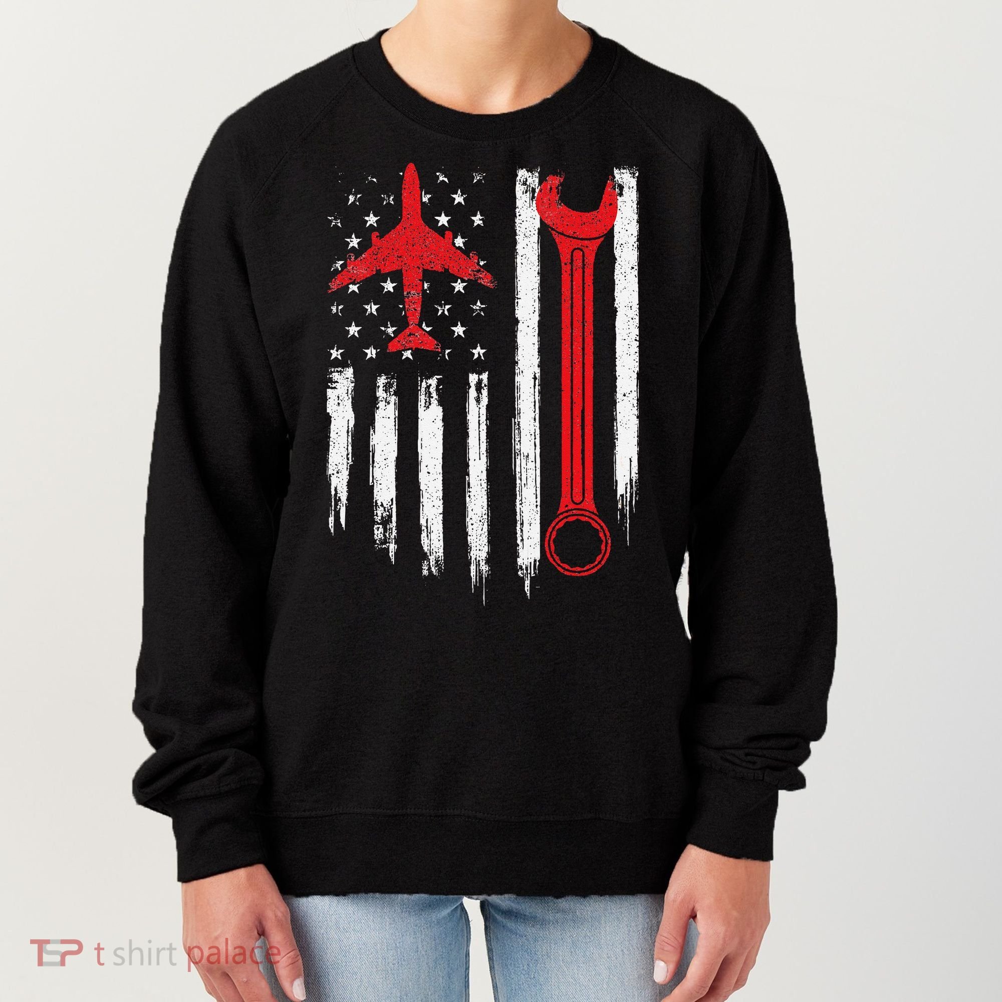 Airplane Mechanic Tools Aviation Technician Plane Lover Women's Sweatshirt