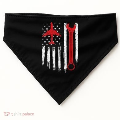 Airplane Mechanic Tools Aviation Technician Plane Lover USA-Made Doggie Bandana
