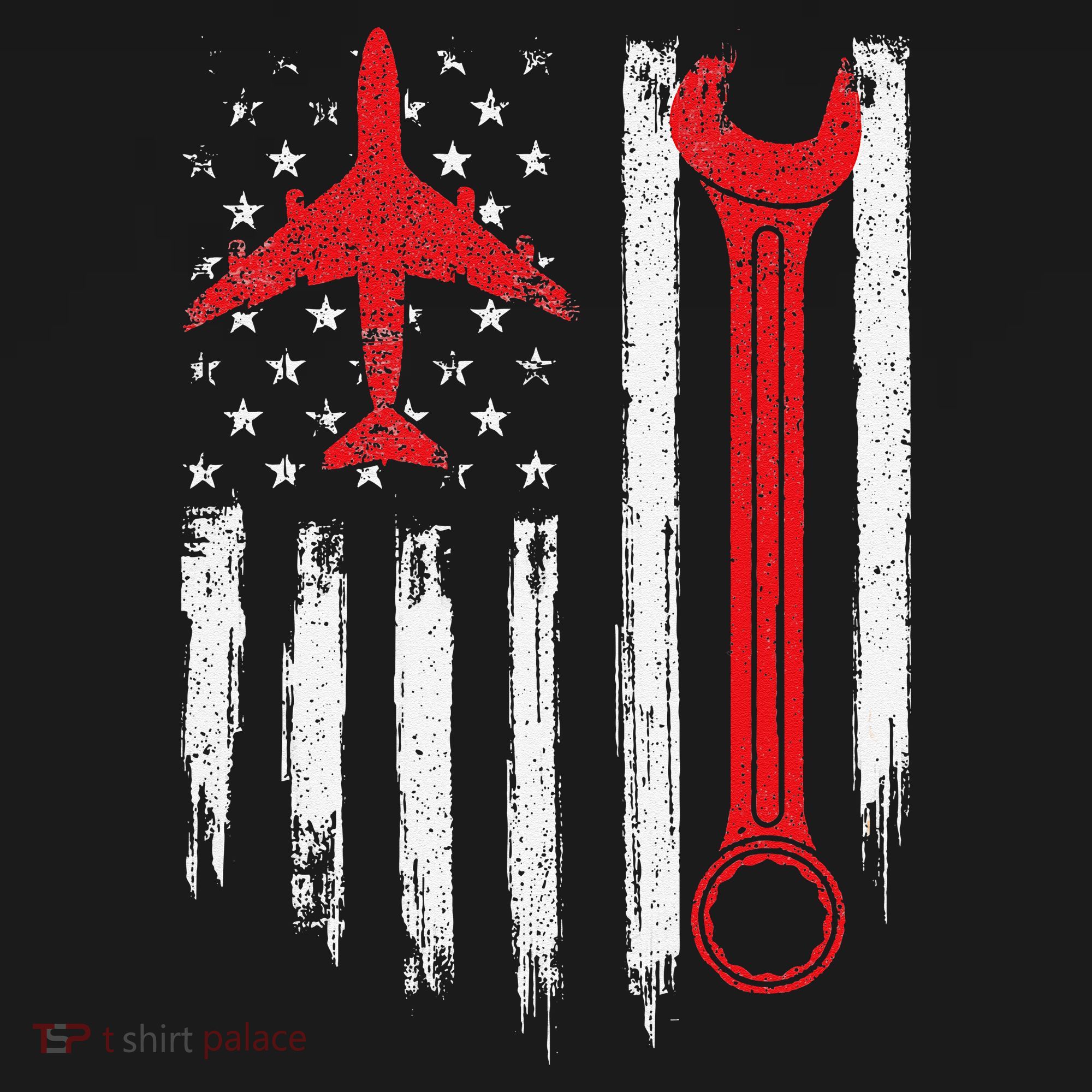 Airplane Mechanic Tools Aviation Technician Plane Lover USA-Made Doggie Bandana
