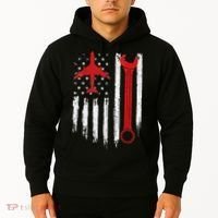 Airplane Mechanic Tools Aviation Technician Plane Lover Hoodie thumb 2