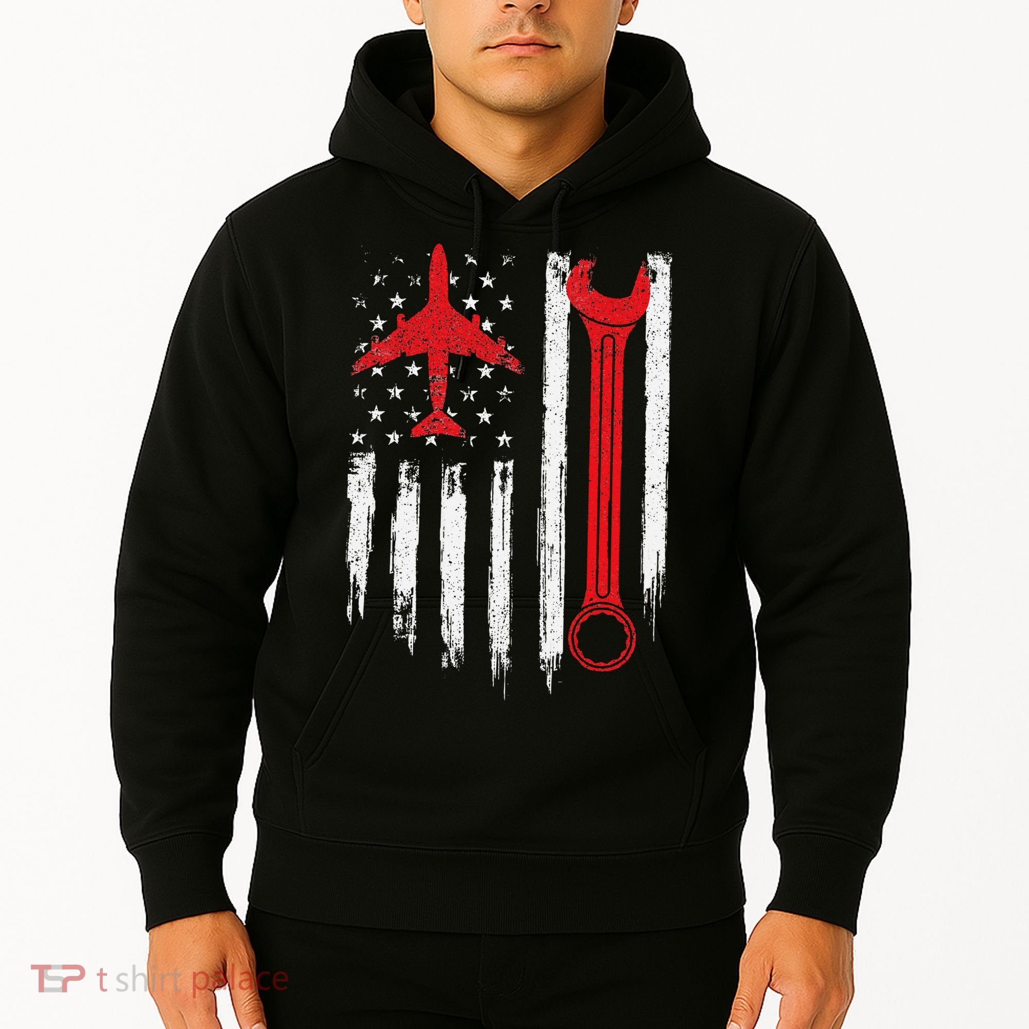 Airplane Mechanic Tools Aviation Technician Plane Lover Hoodie