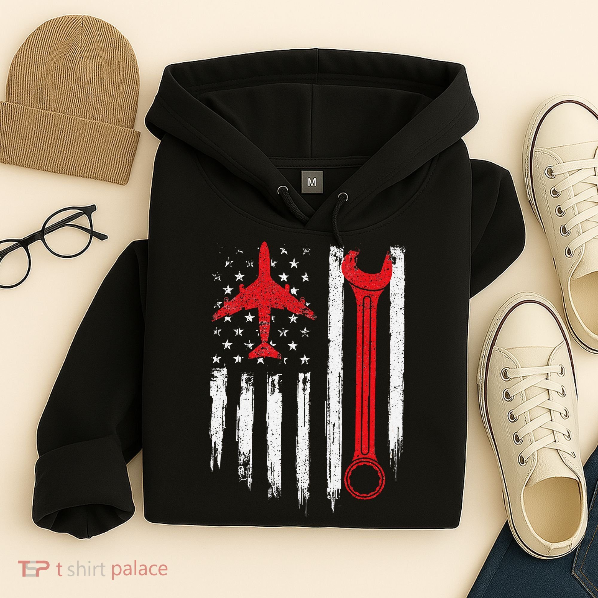 Airplane Mechanic Tools Aviation Technician Plane Lover Hoodie