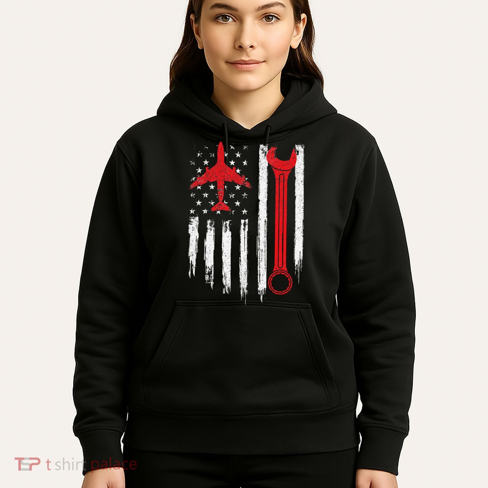 Airplane Mechanic Tools Aviation Technician Plane Lover Hoodie
