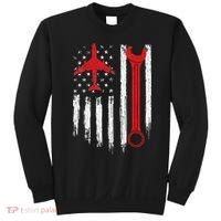 Airplane Mechanic Tools Aviation Technician Plane Lover Sweatshirt thumb 0