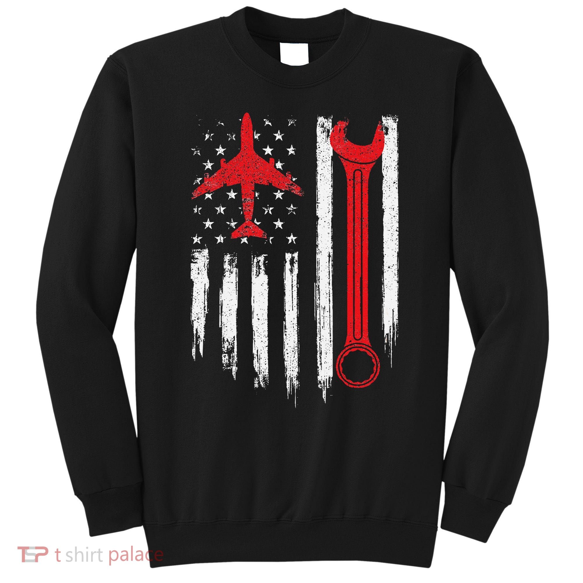 Airplane Mechanic Tools Aviation Technician Plane Lover Sweatshirt