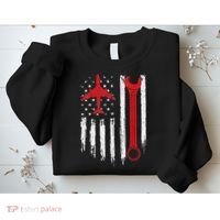 Airplane Mechanic Tools Aviation Technician Plane Lover Sweatshirt thumb 2