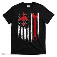 Airplane Mechanic Tools Aviation Technician Plane Lover T-Shirt thumb 0