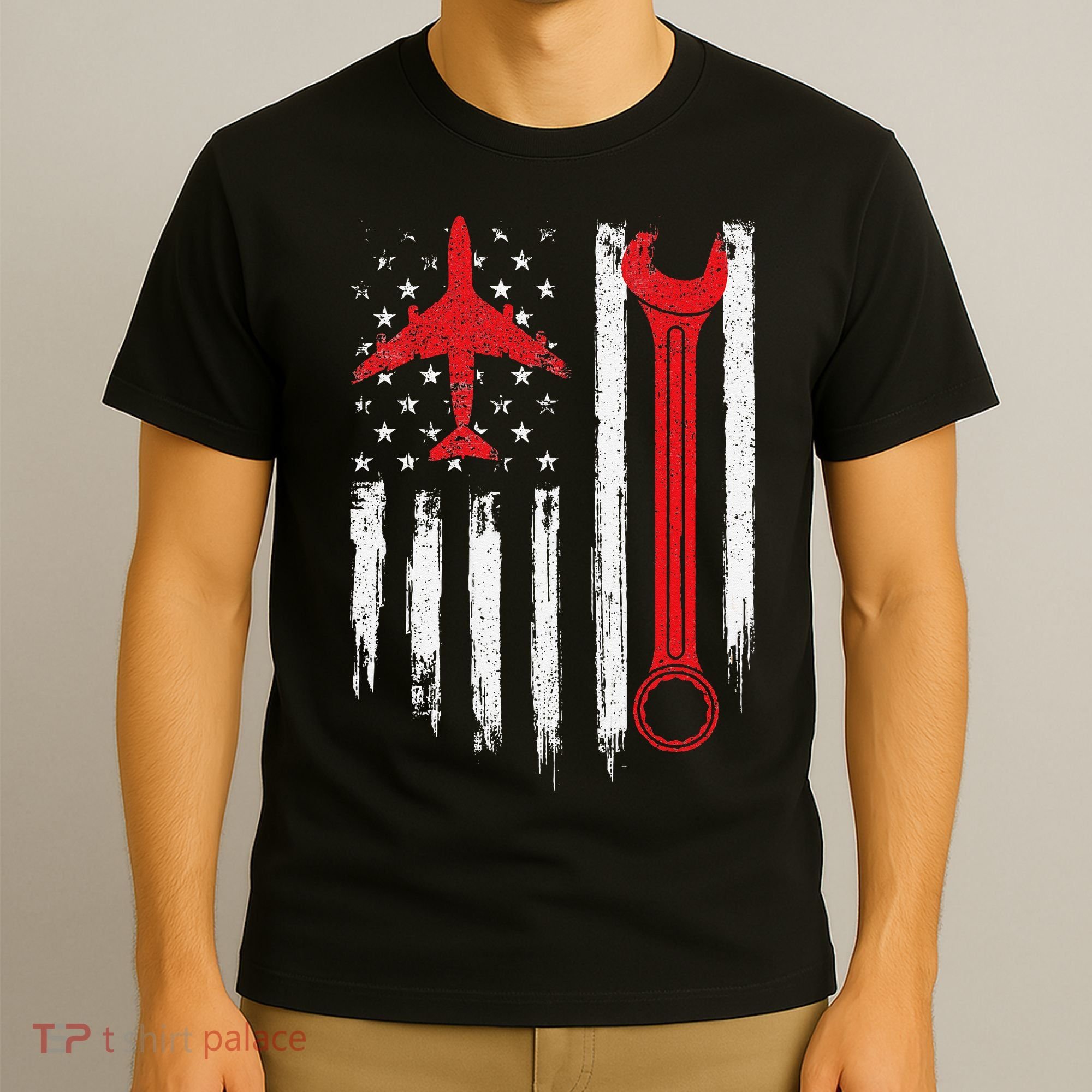 Airplane Mechanic Tools Aviation Technician Plane Lover T-Shirt