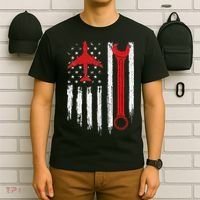 Airplane Mechanic Tools Aviation Technician Plane Lover T-Shirt thumb 6