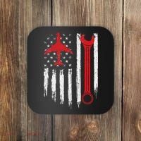 Airplane Mechanic Tools Aviation Technician Plane Lover Coaster thumb 0