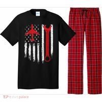Airplane Mechanic Tools Aviation Technician Plane Lover Pajama Set thumb 0