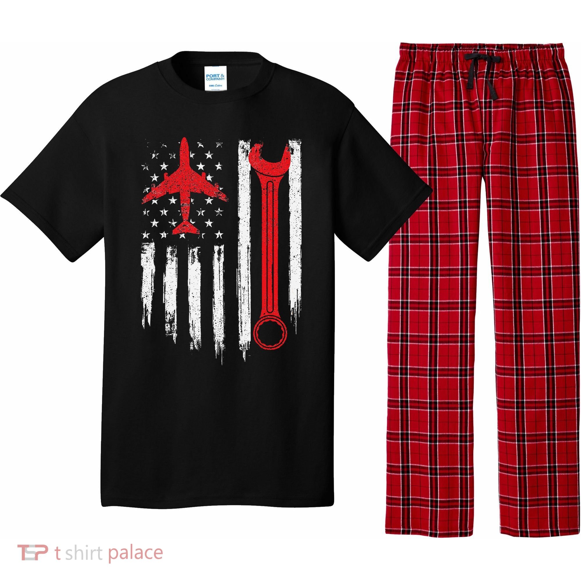 Airplane Mechanic Tools Aviation Technician Plane Lover Pajama Set