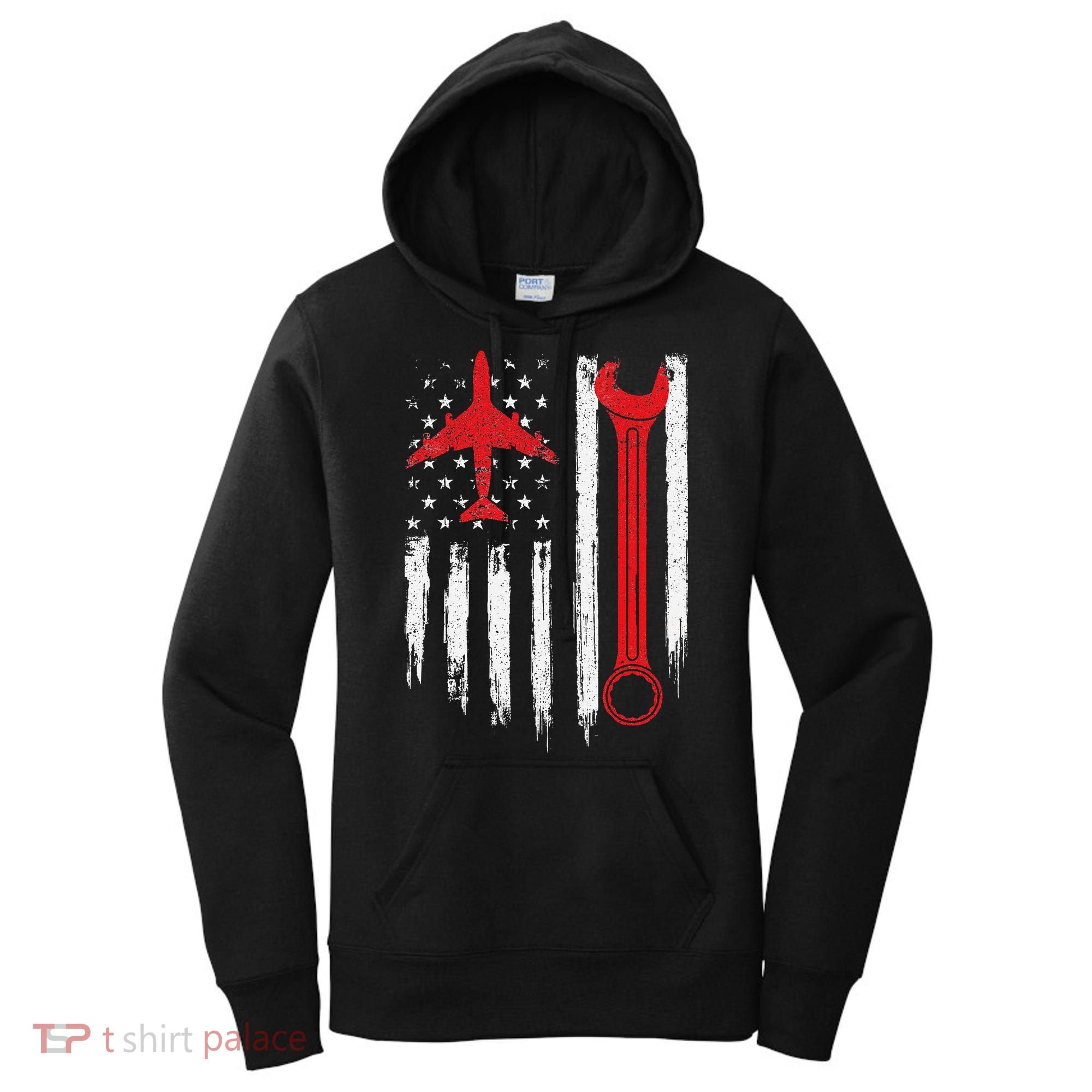 Airplane Mechanic Tools Aviation Technician Plane Lover Women's Hoodie