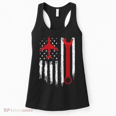 Airplane Mechanic Tools Aviation Technician Plane Lover Women's Tank Top