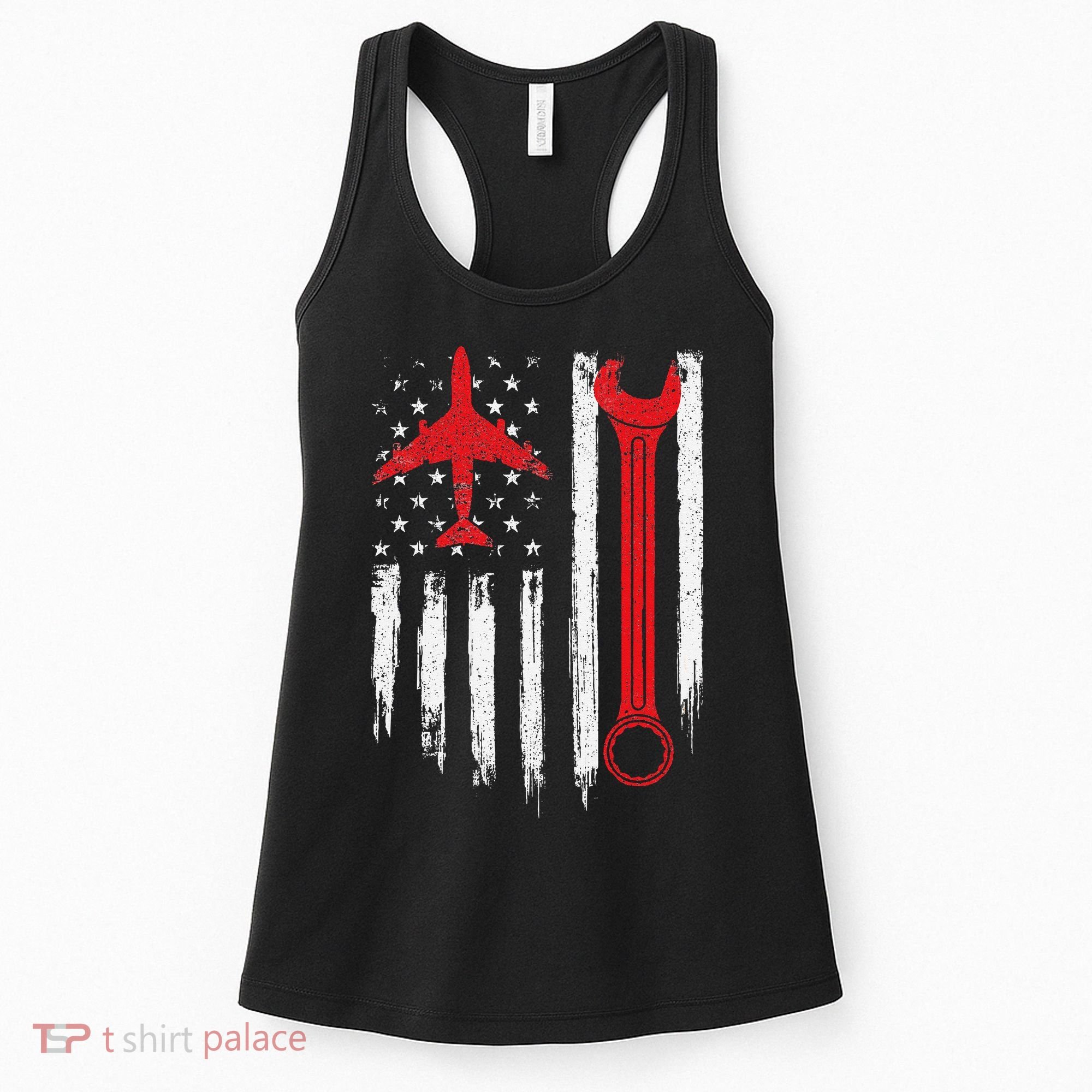 Airplane Mechanic Tools Aviation Technician Plane Lover Women's Tank Top