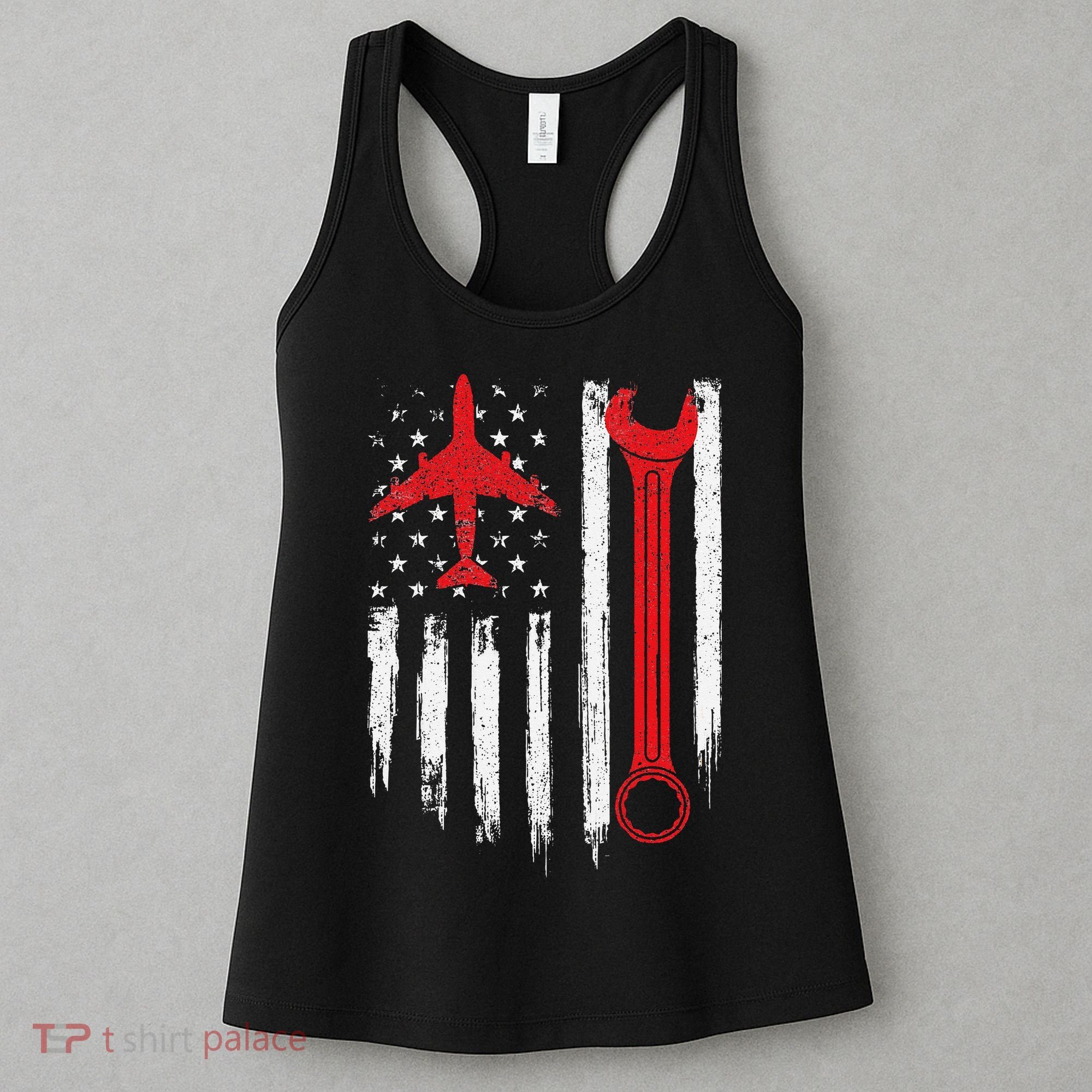 Airplane Mechanic Tools Aviation Technician Plane Lover Women's Tank Top