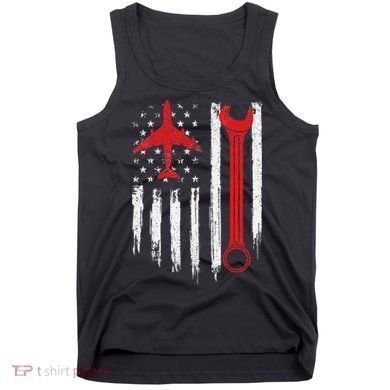 Airplane Mechanic Tools Aviation Technician Plane Lover Tank Top