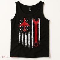 Airplane Mechanic Tools Aviation Technician Plane Lover Tank Top thumb 2