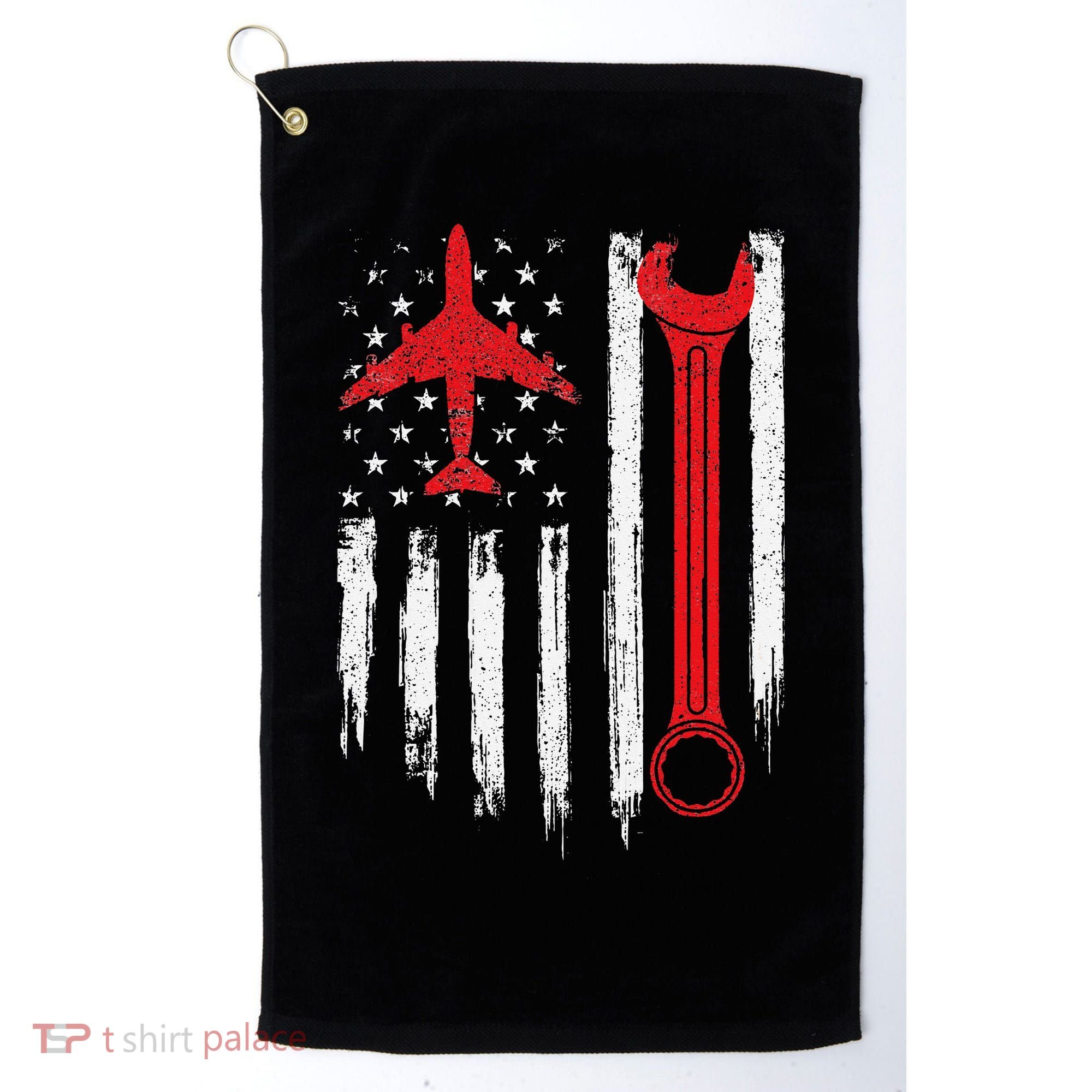 Airplane Mechanic Tools Aviation Technician Plane Lover Golf Towel