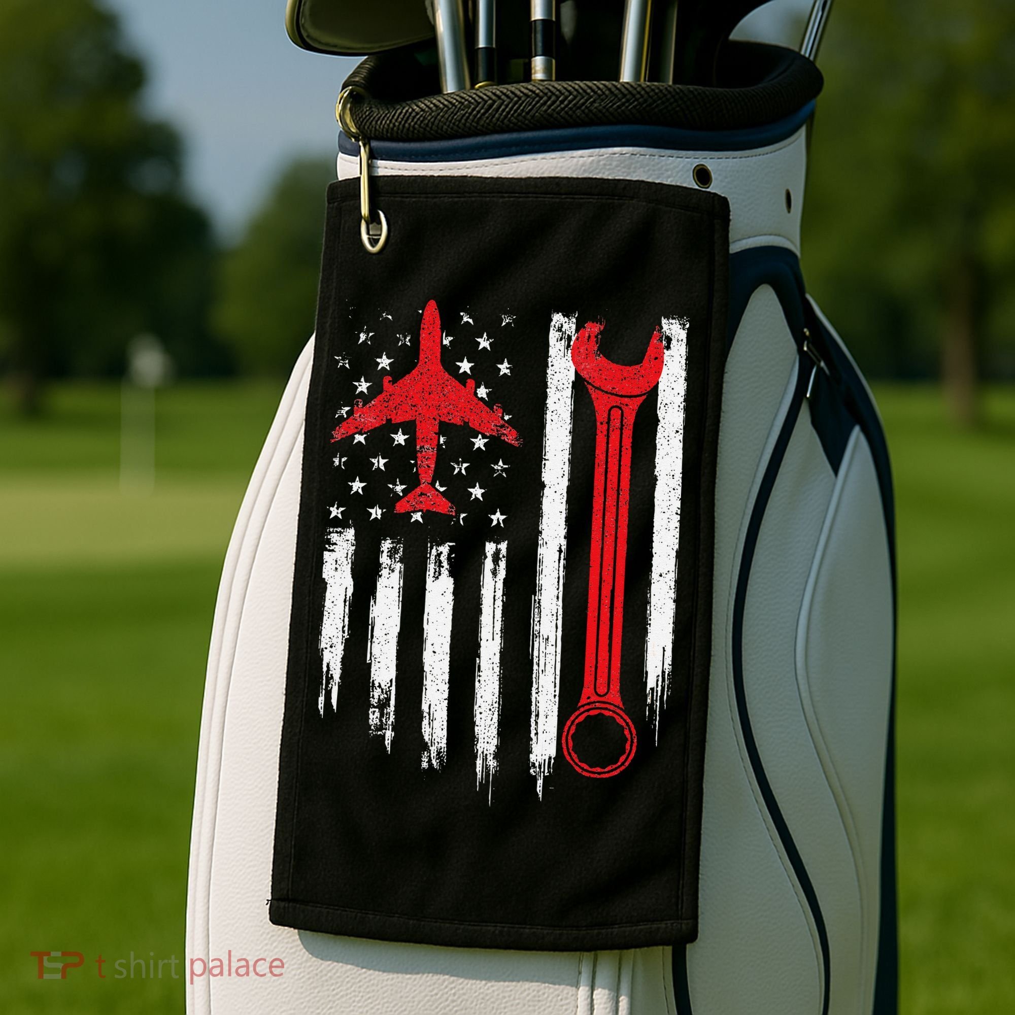 Airplane Mechanic Tools Aviation Technician Plane Lover Golf Towel
