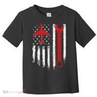 Airplane Mechanic Tools Aviation Technician Plane Lover Toddler T-Shirt thumb 0