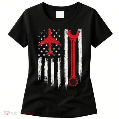 Airplane Mechanic Tools Aviation Technician Plane Lover Women's T-Shirt