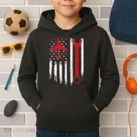 Airplane Mechanic Tools Aviation Technician Plane Lover Kids Hoodie thumb 2