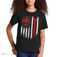 Airplane Mechanic Tools Aviation Technician Plane Lover Kids T-Shirt thumb 2
